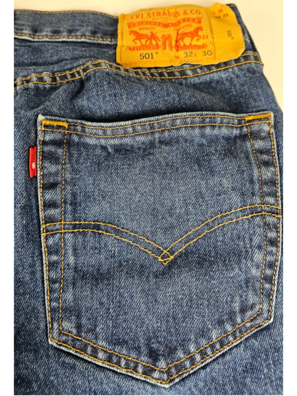 Diesel Larkee Jeans Mens 31x30 Blue Denim Regular Straight 0073N Button Fly